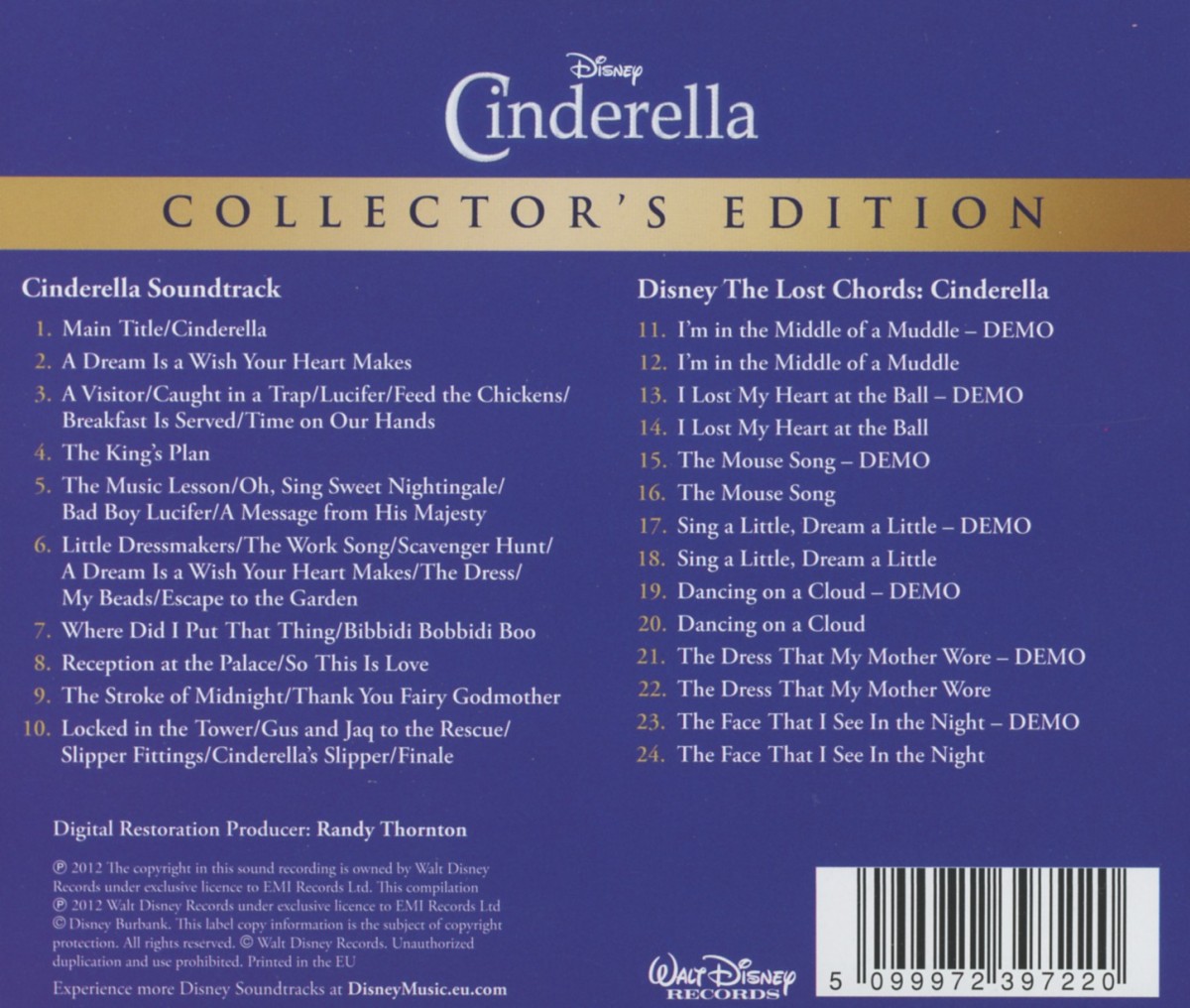 Cinderella (Collectors Ed.) / OST