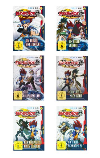 Beyblade Metal Fusion - Set 1  [6 DVDs]