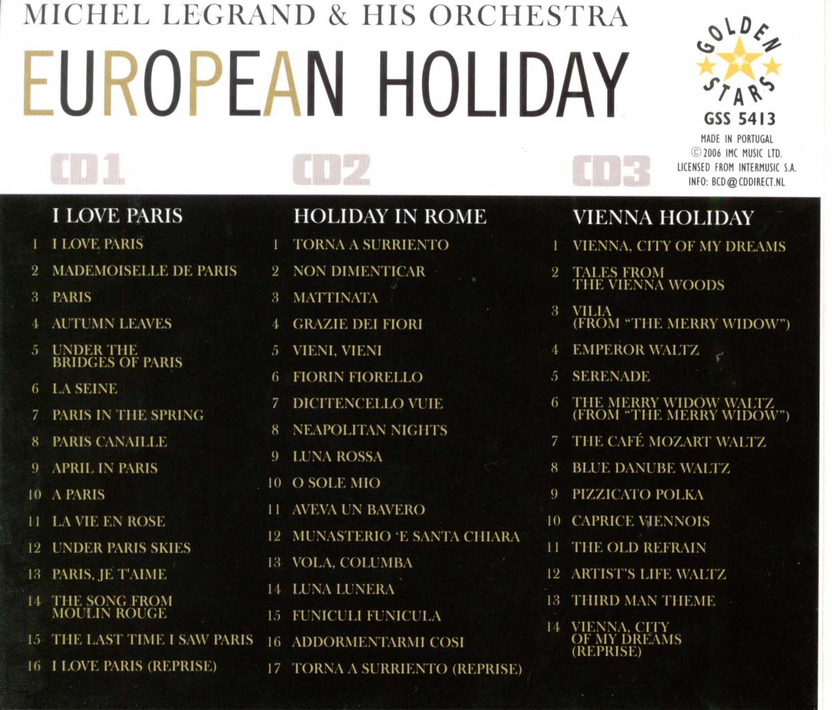 European Holiday: Paris,Rome & Vienna